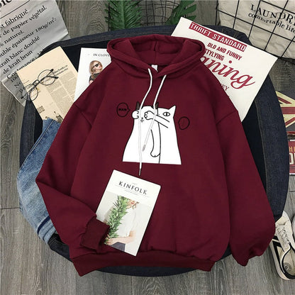 Women's Plus Velvet Hooded Padded Jacket Sweater