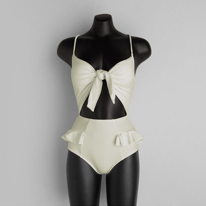 2026 Korean Style Solid Color Sexy Women’s Swimsuit
