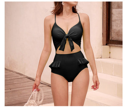 2026 Korean Style Solid Color Sexy Women’s Swimsuit