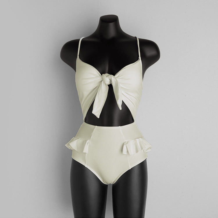 2026 Korean Style Solid Color Sexy Women’s Swimsuit