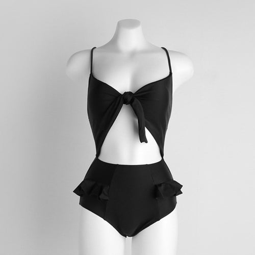2026 Korean Style Solid Color Sexy Women’s Swimsuit