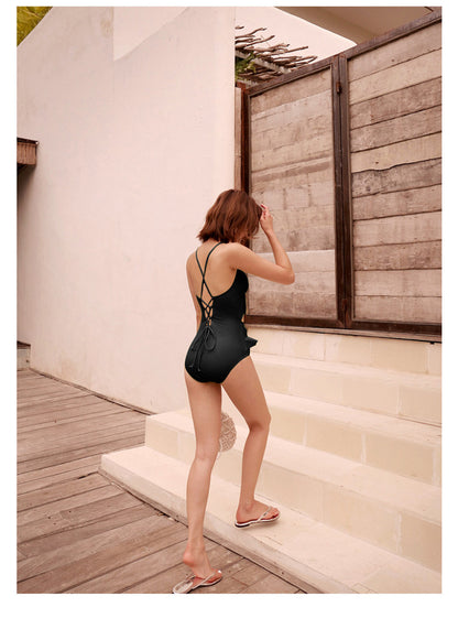 2026 Korean Style Solid Color Sexy Women’s Swimsuit