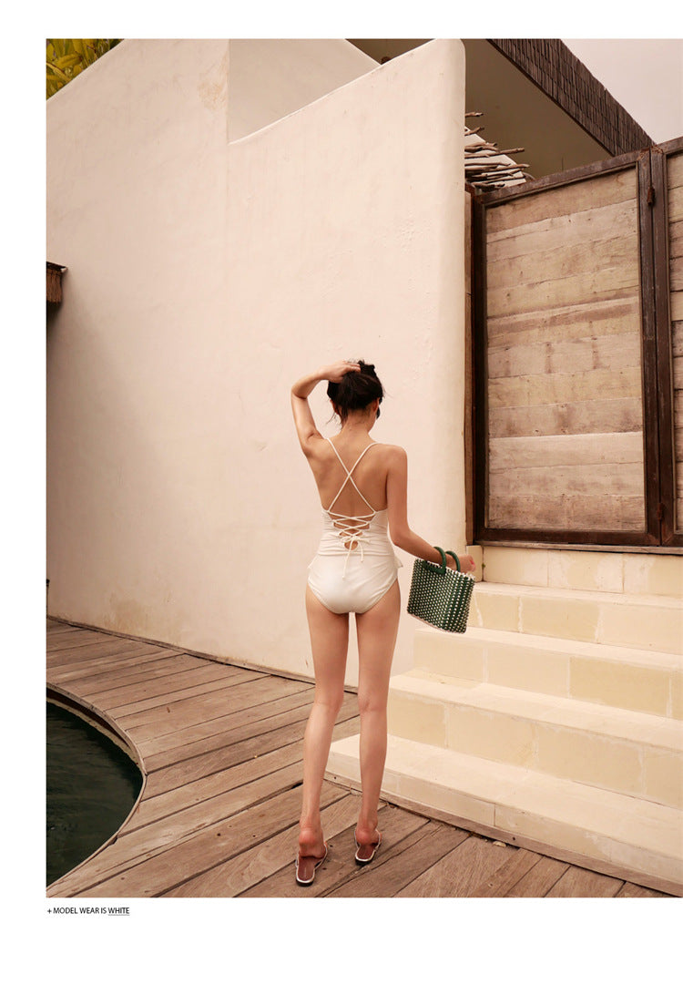 2026 Korean Style Solid Color Sexy Women’s Swimsuit